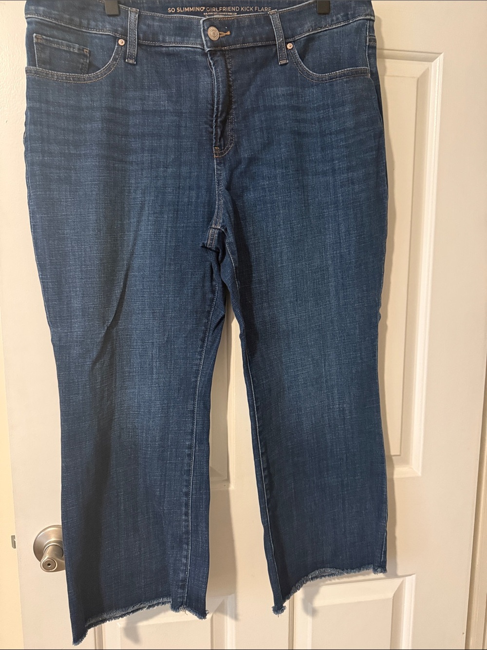 Chico's Dark Blue Flare Jeans